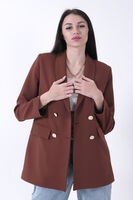 Kahve Vatkalı Astarlı Ceket 3971156.05 - 4