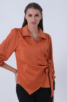 Kiremit Yandan Bağlamalı Şifon Bluz 41620062.48 - 2