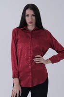 Kırmızı Oversize Jakar Bluz 3970274.08 - 2