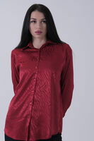 Kırmızı Oversize Jakar Bluz 3970274.08 - 3