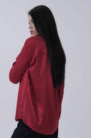 Kırmızı Oversize Jakar Bluz 3970274.08 - 4