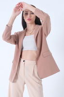 Koyu Bej Vatkalı Astarlı Blazer Ceket 0105110.376 - 1