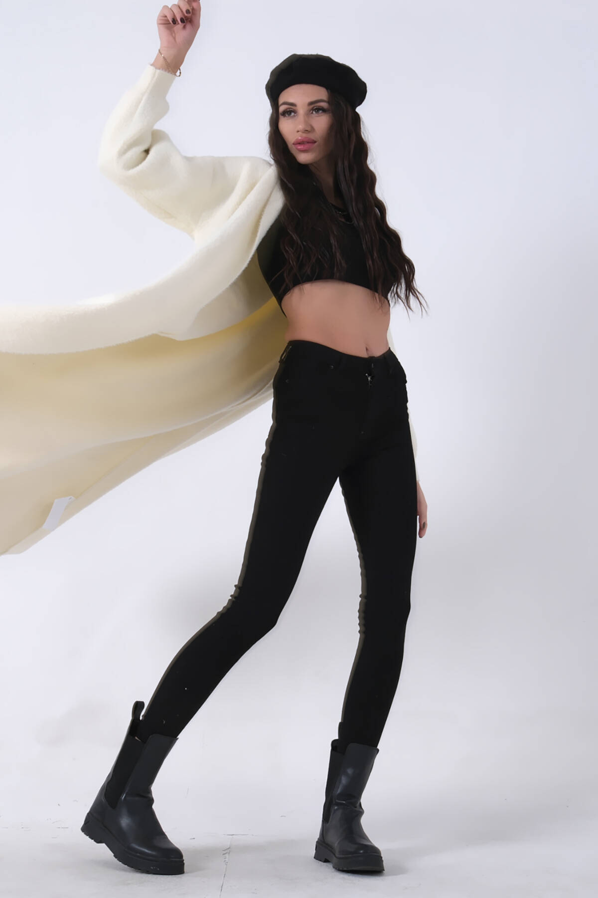 Krem Uzun Triko Hırka 46892476.19 - Ardanewline (1)