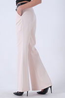 Krem Yüksek Bel İspanyol Paça Pantolon 0303891.19 - 5