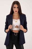 Lacivert Vatkalı Astarlı Blazer Ceket 0105110.02 - 2