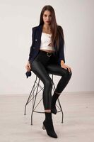 Lacivert Vatkalı Astarlı Blazer Ceket 0105110.02 - 4