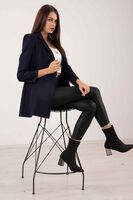 Lacivert Vatkalı Astarlı Blazer Ceket 0105110.02 - 5