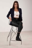 Lacivert Vatkalı Astarlı Blazer Ceket 0105110.02 - 6