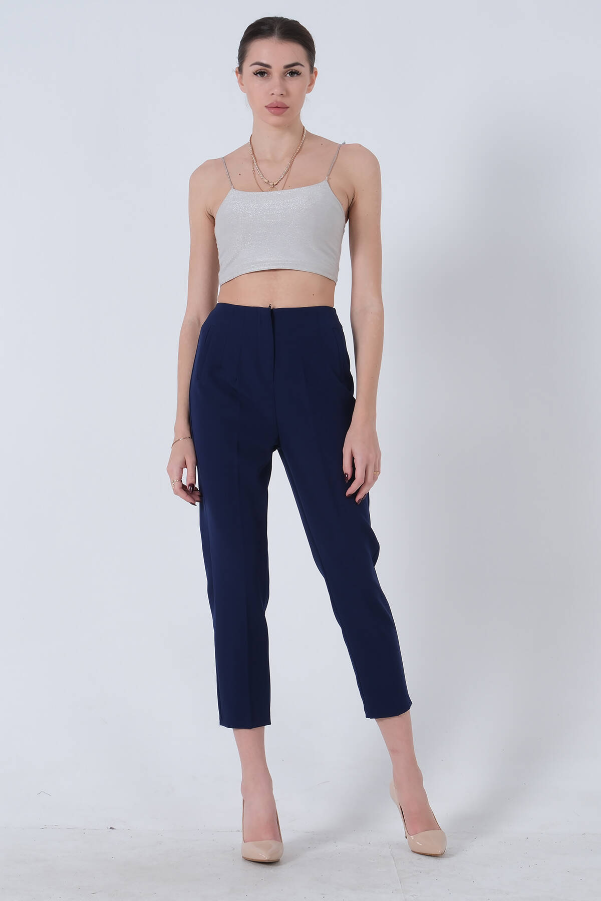 Lacivert Yüksek Bel Pantolon 03030062.02 - Ardanewline (1)