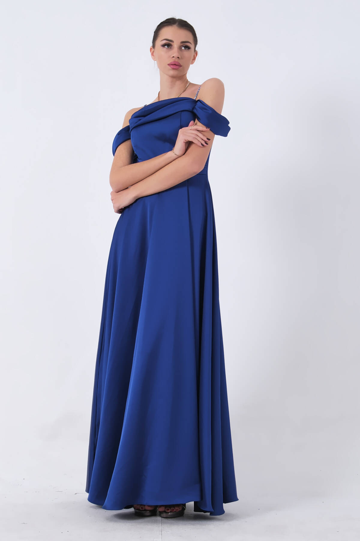 Parliament Taş Askılı Düşük Kol Saten Abiye 0806118.311 - Ardanewline (1)