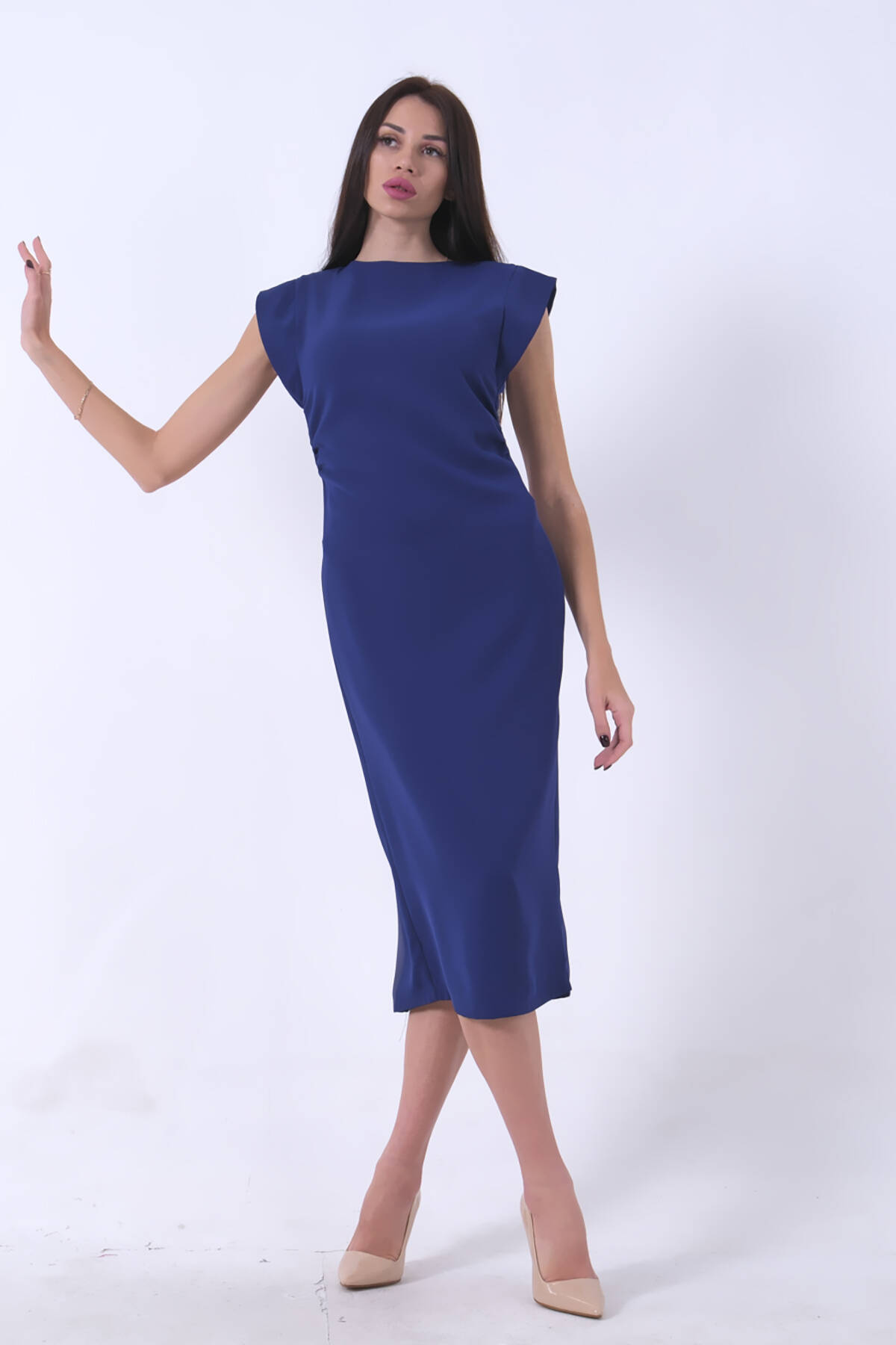 Saks Büzgülü Elbise 0104022.26 - Ardanewline (1)