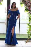 Saks Fiyonk Detaylı Straplez Taş İşlemeli Abiye 9705564.26 - 2