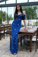 Saks Fiyonk Detaylı Taş İşlemeli Abiye 9705494.26 - 1