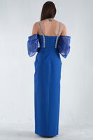 Saks Kolları Şifon Yırtmaçlı Abiye 9705139.26 - 6