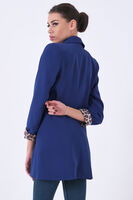 Saks Leopar Astar Detaylı Krep Blazer Ceket 0105120.26 - 7