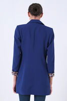 Saks Leopar Astar Detaylı Krep Blazer Ceket 0105120.26 - 8