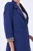 Saks Leopar Astar Detaylı Krep Blazer Ceket 0105120.26 - 9