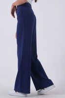 Saks Yüksek Bel Bol Paça Keten Pantolon 01020661.26 - 5