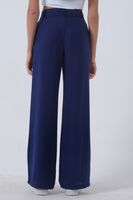 Saks Yüksek Bel Bol Paça Keten Pantolon 01020661.26 - 6