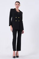 Siyah Blazer Ceket Pantolon İkili Takım 0106305.01 - 4