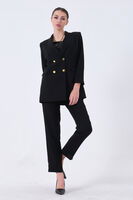 Siyah Blazer Ceket Pantolon İkili Takım 0106305.01 - 6