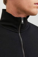 Siyah Jack & Jones Jjebradley Half Zip Erkek Sweatshirt 12250747 77724K12250747.01 - 5
