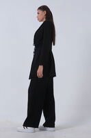 Siyah Keten Pantolonlu Takım 0106319.01 - 4