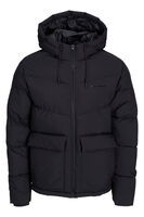 Siyah Logo Baskili Kapüsonlu Puffer Mont 77724K12238849.01 - 2