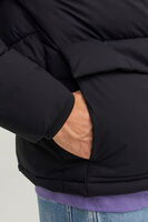 Siyah Logo Baskili Kapüsonlu Puffer Mont 77724K12238849.01 - 3