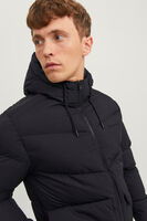 Siyah Logo Baskili Kapüsonlu Puffer Mont 77724K12238849.01 - 5