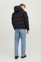 Siyah Logo Baskili Kapüsonlu Puffer Mont 77724K12238849.01 - 6