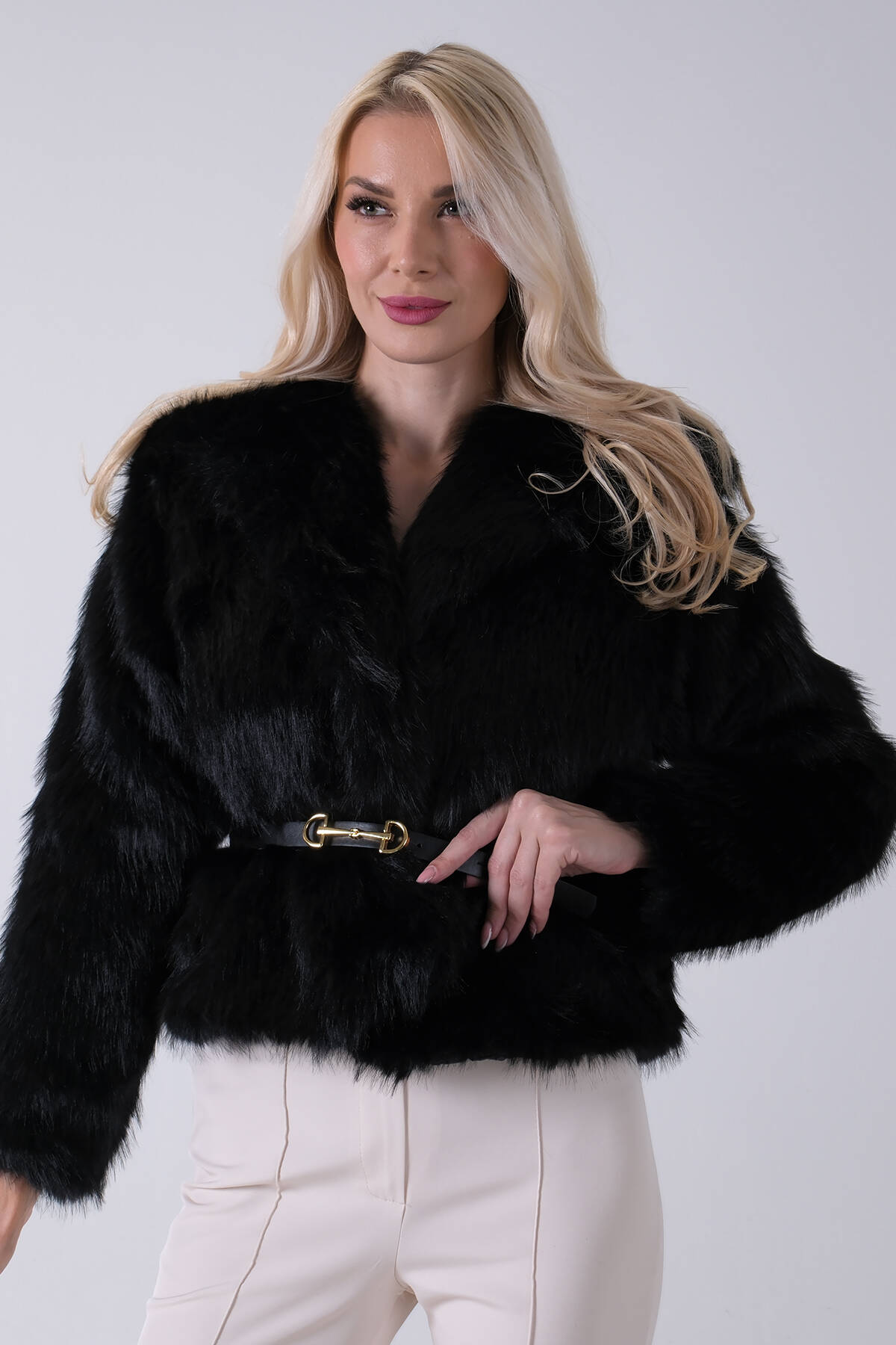 Siyah Yakalı Lolita Kürk Astarlı Kaban 31050723.01 - Ardanewline (1)