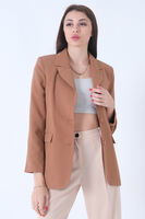 Sütlü Kahve Vatkalı Astarlı Blazer Ceket 0105110.374 - 2