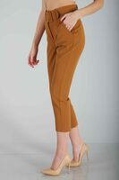 Taba Geniş Kemerli Bilek Paça Klasik Pantolon 0303553.39 - 3