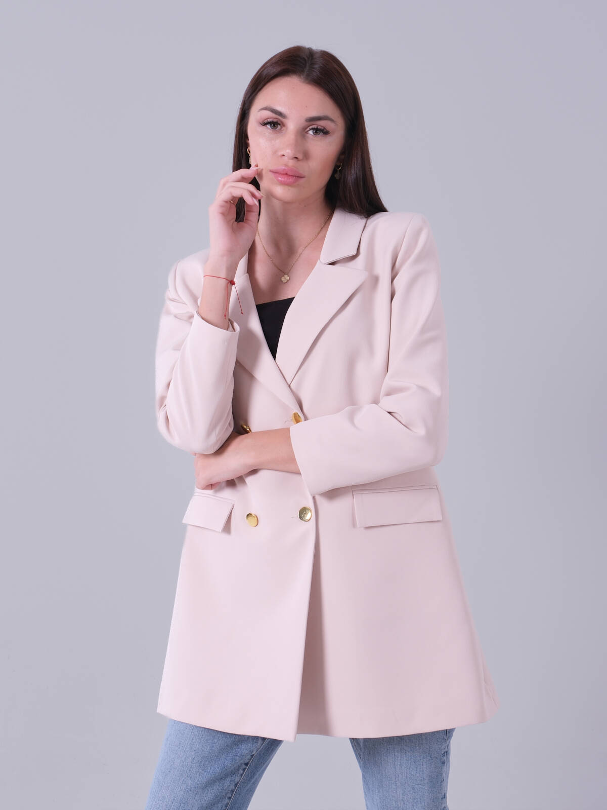 Taş Astarlı Düğme Kapamalı Blazer Ceket 0105123.50 - Ardanewline (1)