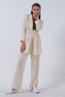 Taş Keten Pantolonlu Takım 0106319.50 - 1