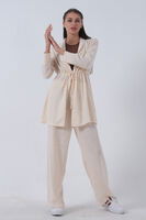 Taş Keten Pantolonlu Takım 0106319.50 - 3