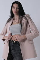 Taş Kruvaze 2 Düğmeli Flato Cep Detaylı Ceket 3971560.50 - 5