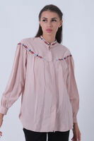 Taş Motif Desenli Hakim Yaka Gömlek 0806248.50 - 3