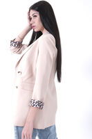 Taş Şal Yaka Leopar Astarlı Kruvaze Ceket 39711561.50 - 6
