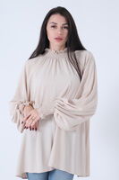 Taş Yakası ve Bilegi Fırfırlı Tunik 3972762.50 - 3