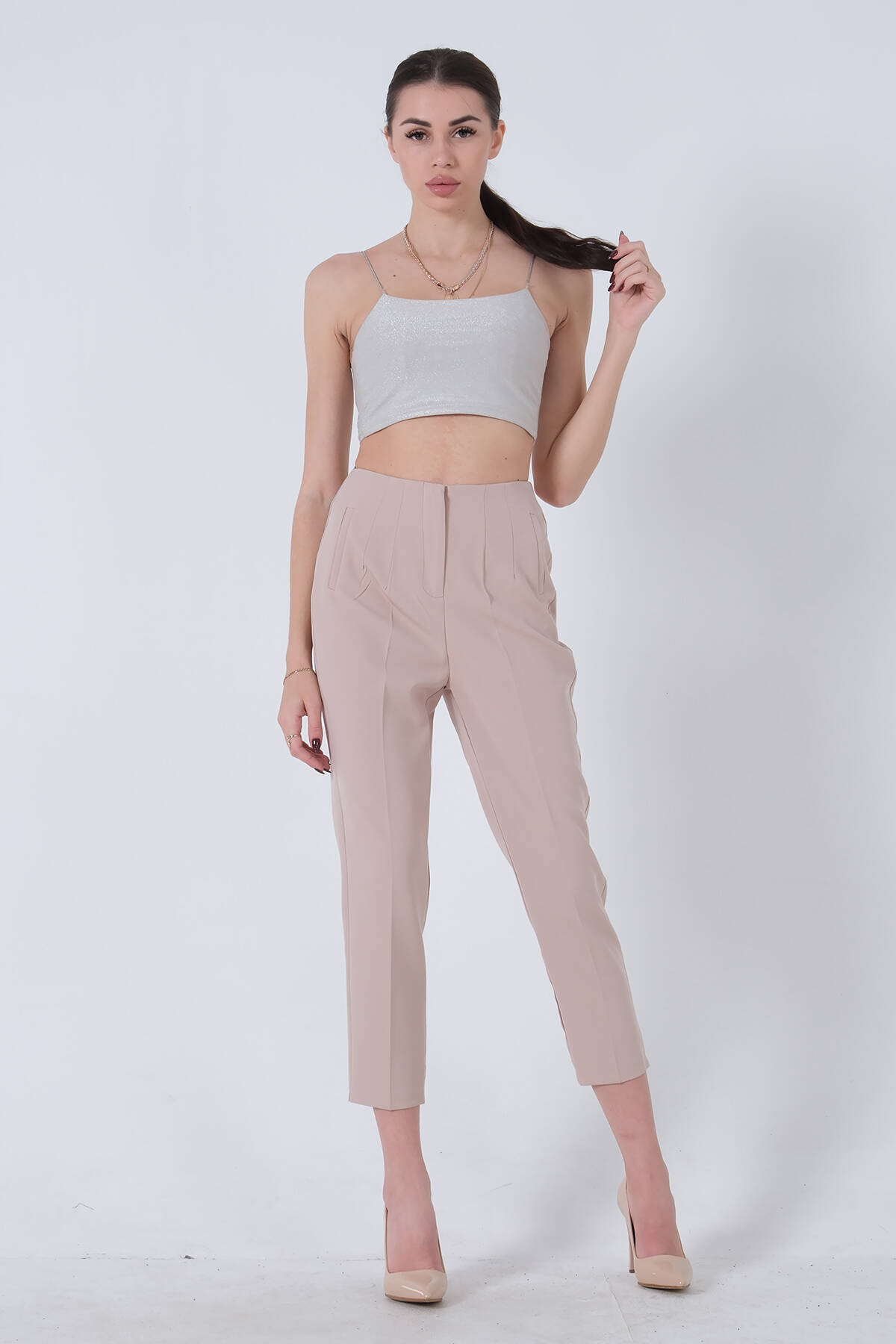 Taş Yüksek Bel Pantolon 03030062.50 - Ardanewline