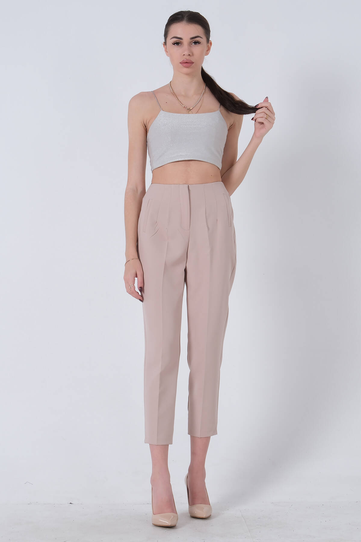 Taş Yüksek Bel Pantolon 03030062.50 - Ardanewline (1)