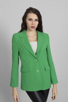 Yeşil Vatkalı Astarlı Blazer Ceket 0105110.07 - 3