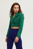 Zümrüt Astarlı Crop Blazer Ceket 0105118.123 - 2