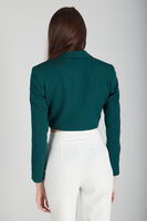 Zümrüt Astarlı Crop Blazer Ceket 0105118.123 - 4