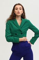 Zümrüt Astarlı Crop Blazer Ceket 0105118.123 - 6