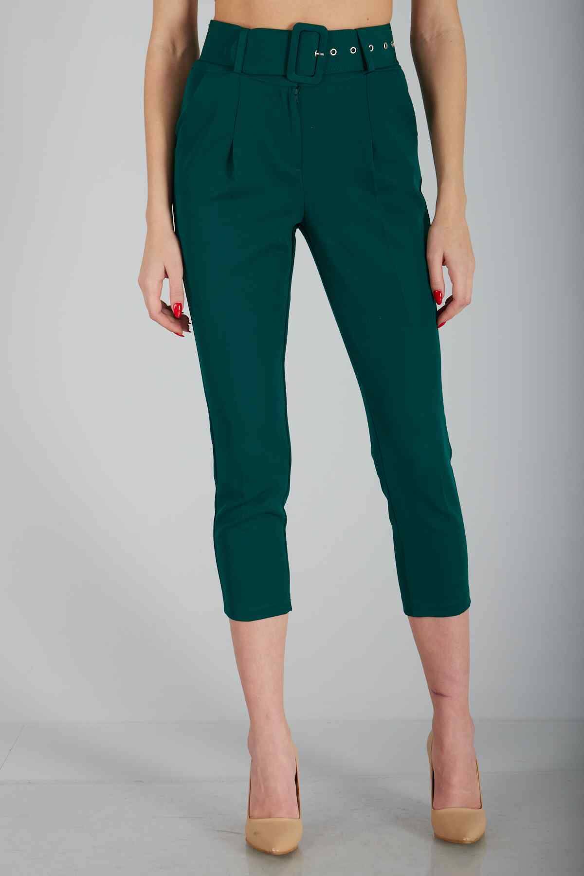 Zümrüt Geniş Kemerli Bilek Paça Klasik Pantolon 0303553.123 - Ardanewline (1)