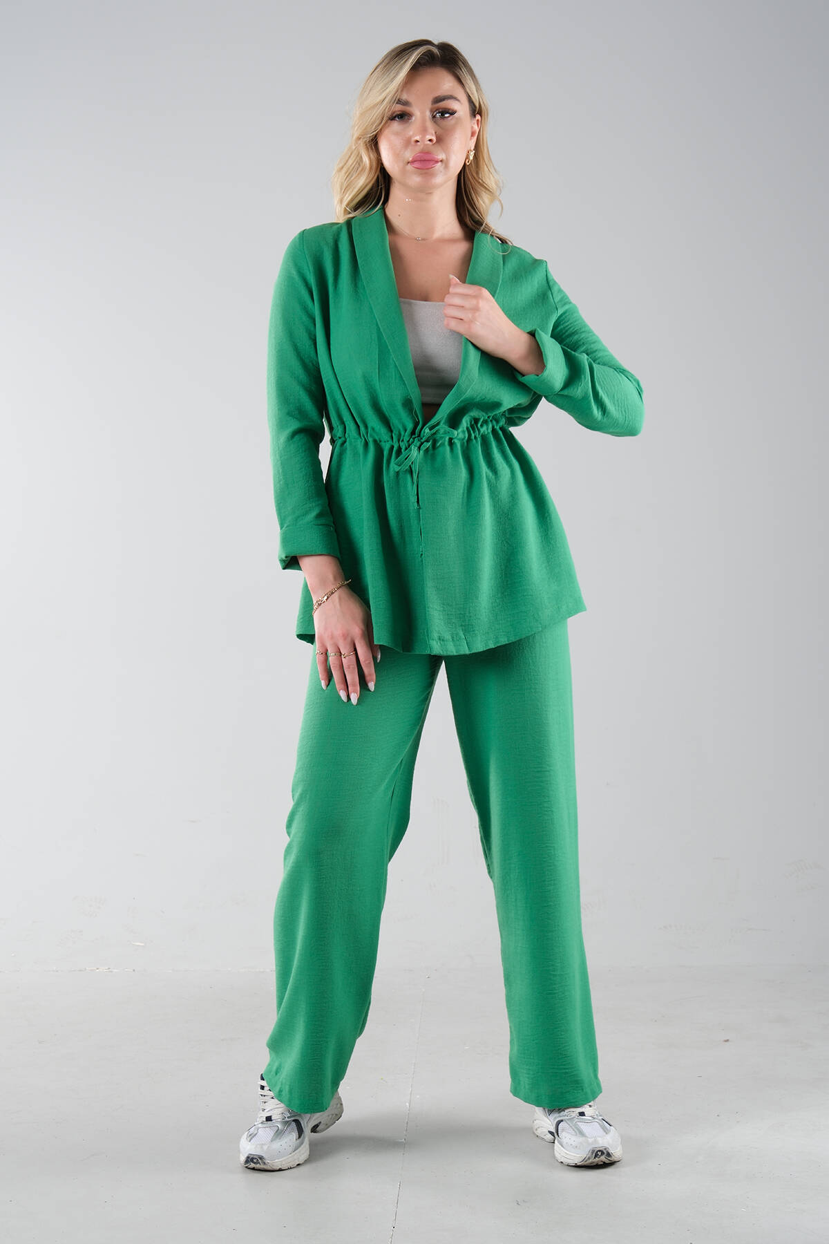 Zümrüt Keten Pantolonlu Takım 0106319.123 - Ardanewline (1)