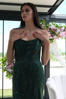 Zümrüt Taş İşlemeli Uzun Balık Abiye 0801056.123 - 7